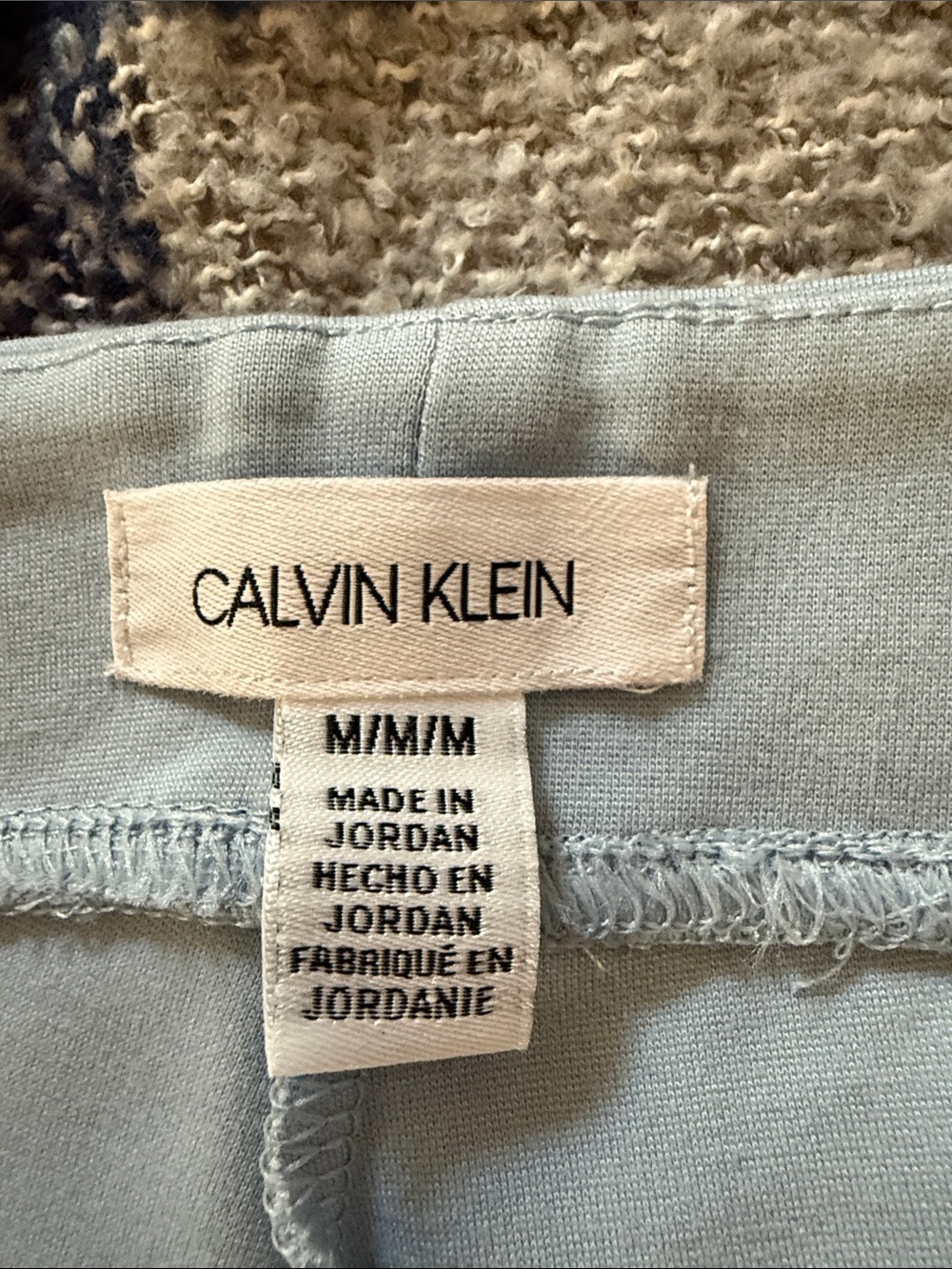 Calvin Klein Pale Blue Ponte Leggings - Picture 4 of 10